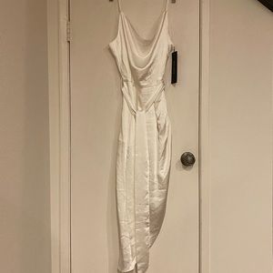 NWT Revolve Elliatt Kensington Ivory White Satin Dress